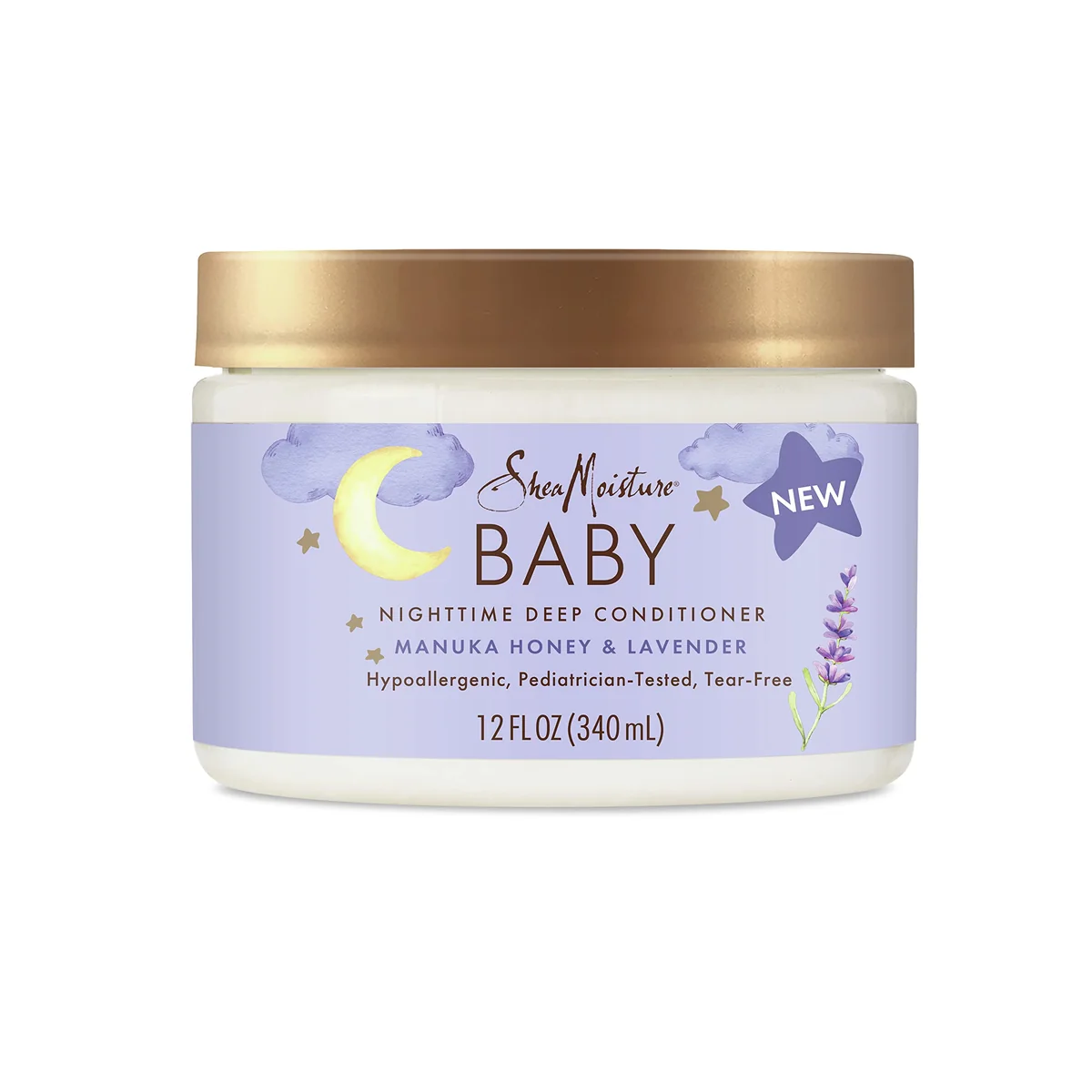 SheaMoisture Baby Deep Conditioner Manuka Honey & Lavender for Delicate Hair and Skin Nighttime Skin